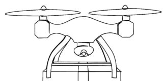 Kolorowanka Dostarczenie zakupów dronem