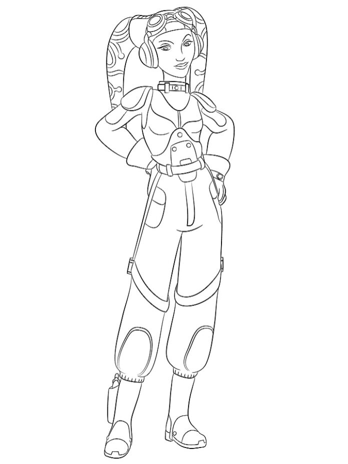 Kolorowanka Dziewczyna Hera Syndulla