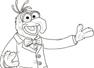 Kolorowanka Gonzo z Muppets