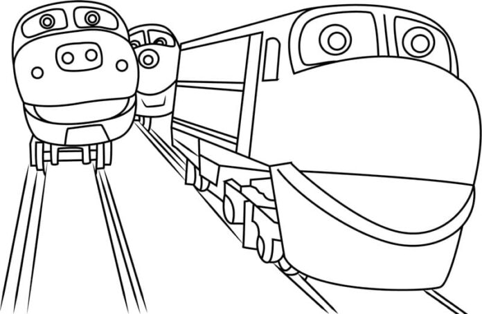 Kolorowanka Lokomotywy z Chuggington do druku