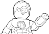 Kolorowanka Ludzik Lego Green Lantern do druku
