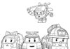 Maszyny z Robocar Poli Kolorowanka Maszyny z Robocar Poli