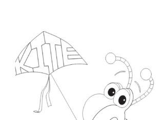 Kolorowanka Mucha Świat Słów