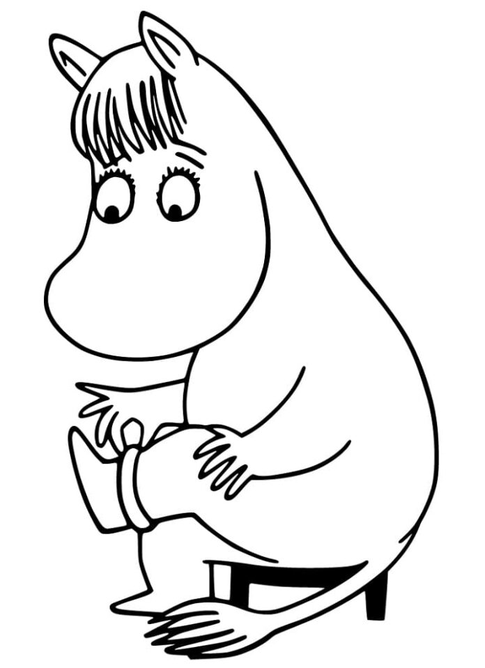 Kolorowanka Postać z Moomins