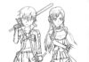Kolorowanka Postacie z anime Sword Art Online