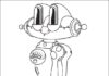 Robot Buddy Kolorowanka RObot Buddy do druku