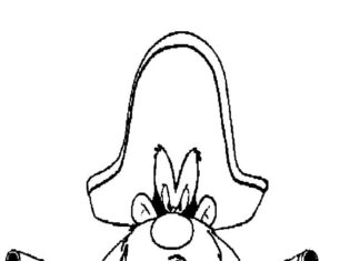 Kolorowanka Rewolwerowiec Yosemite Sam