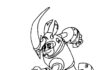 Rhino z Wild Kratts Kolorowanka Rhino z Wild Kratts do druku