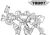 Kolorowanka Roboty z bajki Tobot