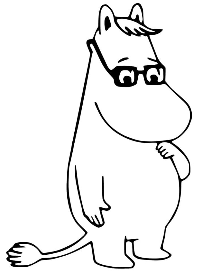 Kolorowanka Snork z Moomins do druku