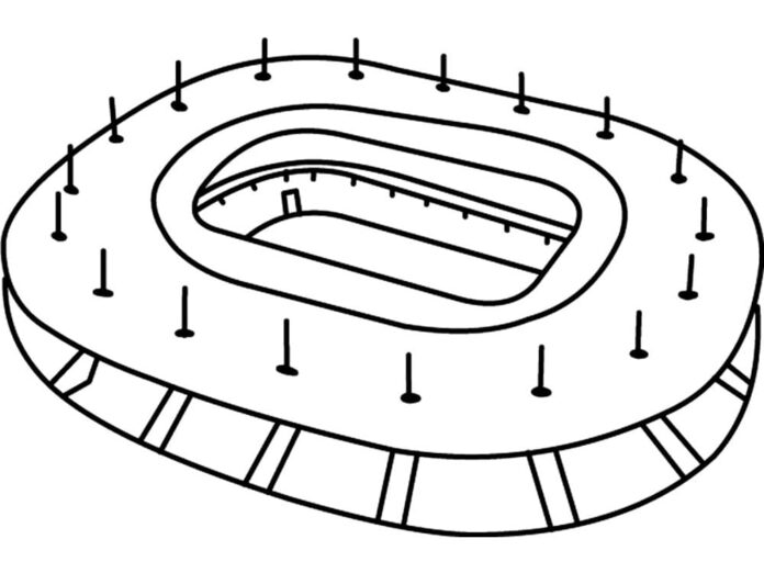 Kolorowanka Stadion Olimpijski do wydruku