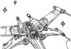 Kolorowanka X Wing Starfighter