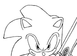 Sonic z mieczem klorowanki Sonic z mieczem