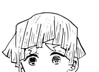 kolorowanka chłopiec z bajki zenitsu