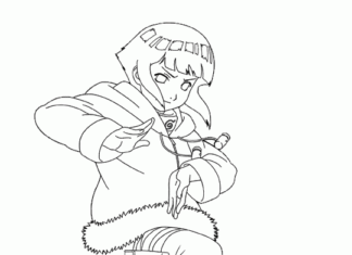 Czarująca postać z bajki Hinata kolorowanka czarująca postać z bajki