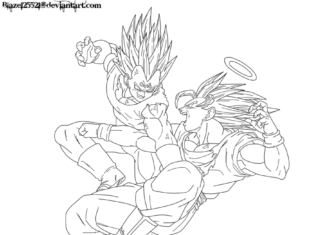 Dwie postacie walczą ze sobą kolorowanka dwie postaacie ze sobą walczą