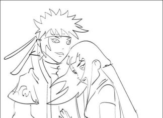 Dwie postacie z bajki Hinata kolorowanka dwie postacie z bajki