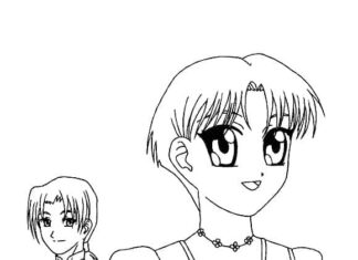 Dwie postacie z bajki Tokyo Mew Mew kolorowanka dwie postacie z bajki tokyo mew mew