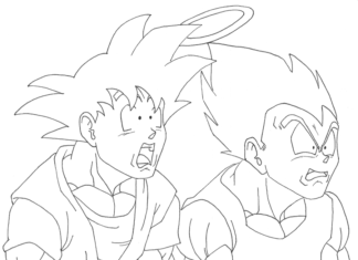 Dwie zdziwione postacie kolorowanka dwie zdziwione postacie z bajki