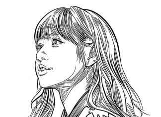 Dziewczyna z długimi włosami kolorowanka dziewczyna z długimi włosami do druku