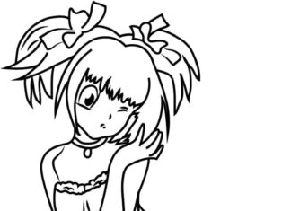 Dziewczyna z Tokyo Mew Mew kolorowanka dziewczyna z tokyo mew mew
