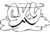 Graffiti z napisem SXY kolorowanka graffiti z napisem SXY
