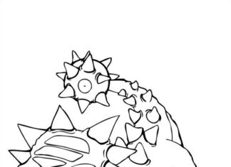 Groźna postać z bajki Skylanders kolorowanka groźna postać z bajki skylanders