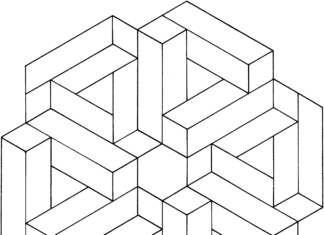 Iluzja optyczna prostokąty i trójkąty kolorowanka iluzja optyczna prostokąty i trójkąty