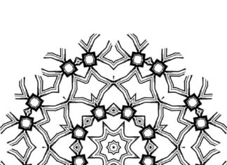 Kalejdoskop dla dużych dzieci kolorowanka kalejdoskop dla dużych dzieci