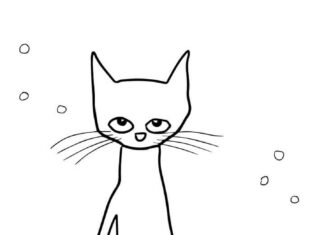 Kot gra na gitarze kolorowanka kot gra na gitarze