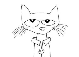 Kot w koszuli z guzikami kolorowanka kot w koszuli z guzikami