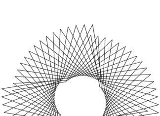 Kreski w kształcie kółka kolorowanka kreski w krztałcie kólka