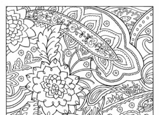 Kwiaty oraz wzory kolorowanka kwiaty oraz wzory do druku