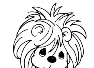 Lew z bajki precious moments kolorowanka lew z bajki precious moments do druku