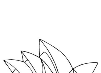 Opera w kształcie muszli – Australia – Sydney kolorowanka opera w kształcie muszli