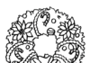 kolorowanka piękny wieniec bożonarodzeniowy do druku