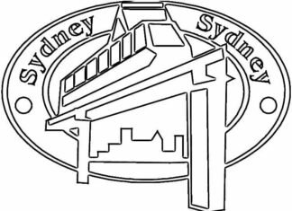Pociąg w Sydney kolorowanka pociąg z Sydney