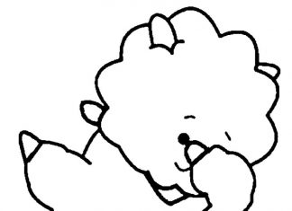 Postać bajki Bt21 kolorowanka postać bajki BT21 dla dzieci do druku