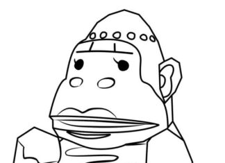 Postać z gry Animal crossing kolorowanka postać z gry Animal crossing