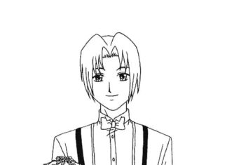 Postać z tortem z bajki tokyo mew mew kolorowanka postać z tortem z bajkiem tokyo mew mew