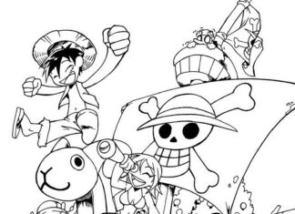 Postacie na statku kolorowanka postacie na statku