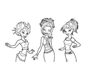 Postacie z Barbie kolorowanka postacie z barbie