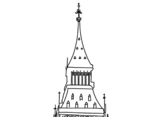 kolorowanka przepiękna architektura Big Ben