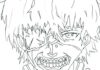 Rozwścieczona postać z bajki Tokyo Ghoul kolorowanka rozwścieczona postać z bajki Tokyo Ghoul