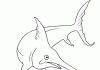Ryba ze spiczastym nosem kolorowanka ryba ze spiczastym nosem