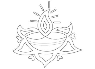 Szablon ze świeczką kolorowanka szablon ze świeczką