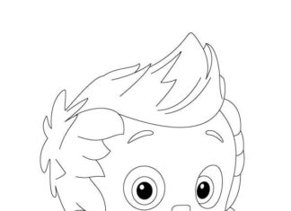 Szczęśliwy chłopak w bajce Bubble Guppies kolorowanka szczęsliwy chłopak w bajce bubble guppies do druku