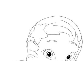 Uśmiechnięta dziewczynka z bajki Bubble Guppies kolorowanka uśmiechnięta dziewczyna z bajki bubble guppies do druku