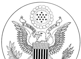 Great Seal of the United States Kolorowanka Great Seal of the United States