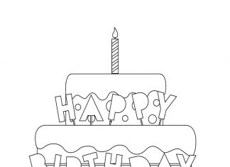 kloorowanka tort urodzinowy do druku